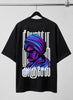 Theeyorku Anjel | Oversized T-shirt | DTF Print | Black