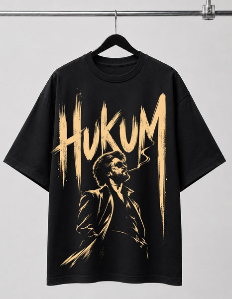 Rajini 2 | Oversized T-shirt | DTF Print | Black