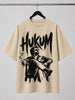 Rajini 1 | Oversized T-shirt | DTF Print | Beige