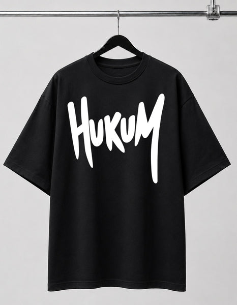 Hukum | Oversized T-shirt | DTF Print | Black