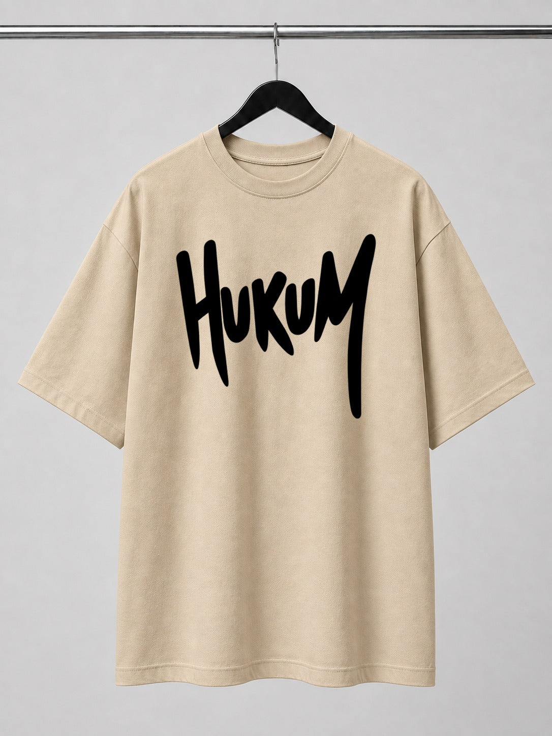 Hukum | Oversized T-shirt | DTF Print | Beige