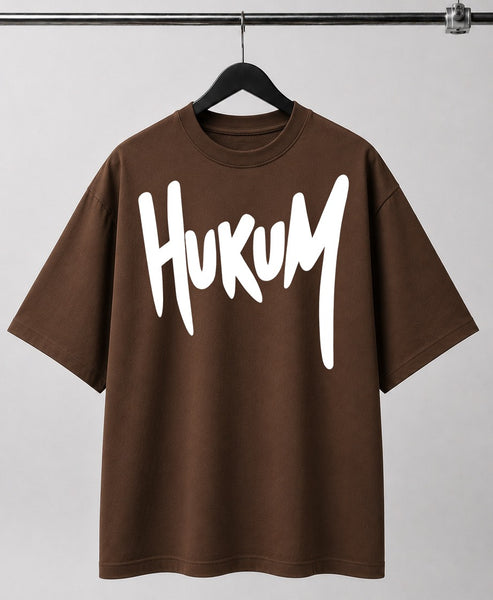 Hukum | Oversized T-shirt | DTF Print | Brown
