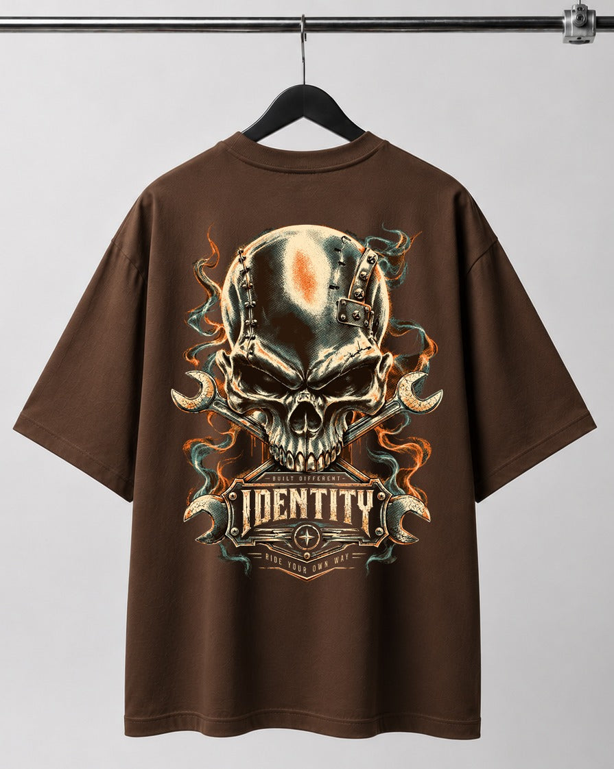 Skeleton | Identity Is Everything | Oversized T-shirt | Brown