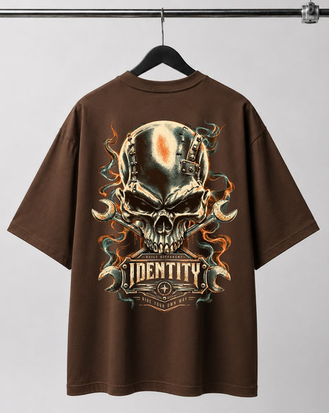 Skeleton | Identity Is Everything | Oversized T-shirt | Brown