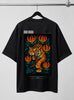 Adaiyalam Puli | Oversized T-shirt | DTF Print | Black