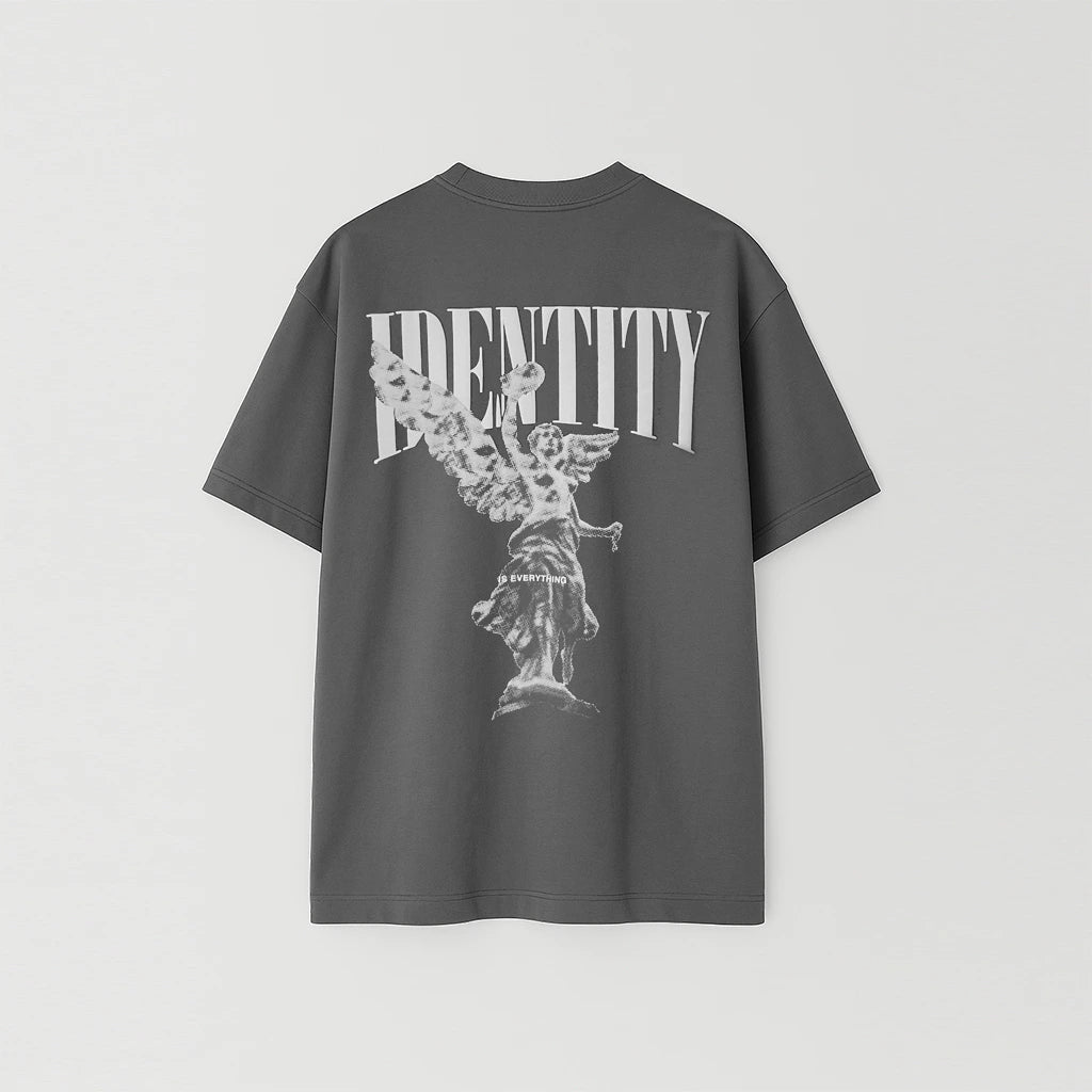 Angel Grey  | Identity Is Everything | Oversized T-shirt | Grey
