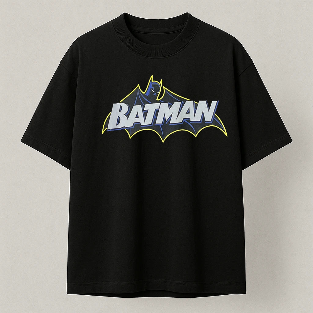Batman White | Identity Is Everything | Oversized T-shirt | Black