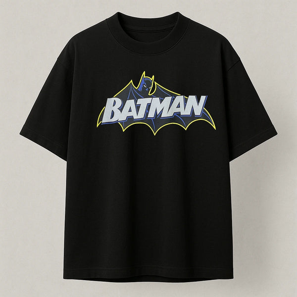 Batman White | Identity Is Everything | Oversized T-shirt | Black