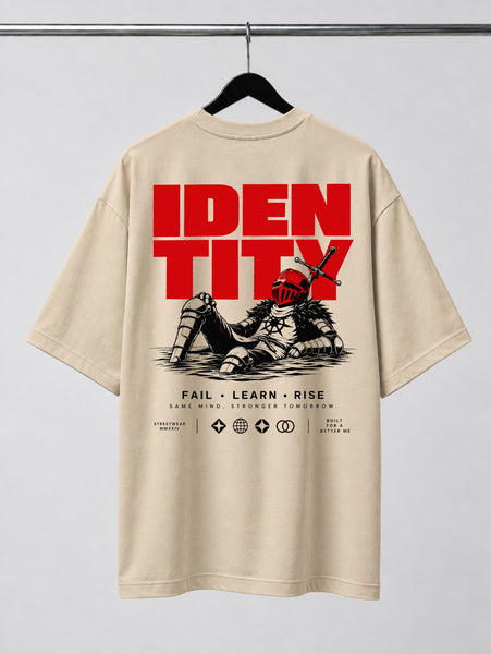 Solider | Identity Is Everything | Oversized T-shirt | Beige