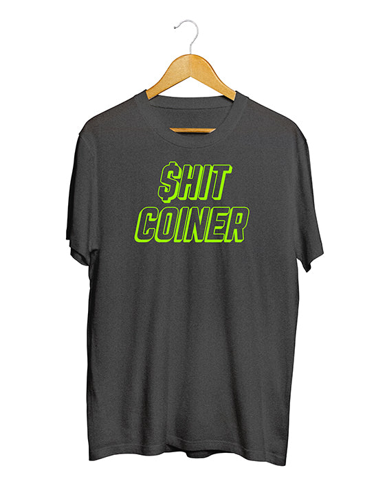 SHITCOINER | CRYPTO T-SHIRT | CHARCOAL MELANGE